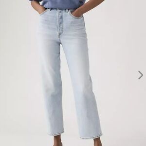 LEVI Ribcage Straight Ankle - Light Wash Jeans 30"